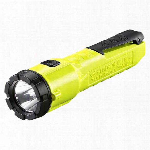 Streamlight 3aa Propolymer Dualie Flashlight, W/ 3 Aa Alkaline Batteries, Yellow - Yellow - Male - Included