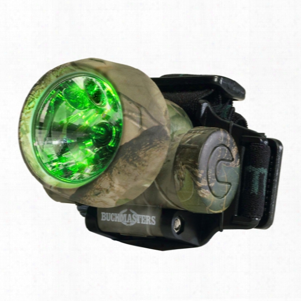 Streamlight Buckmasters Camo Trident Headlamp With (3) Green Leds & Alkaline Batteries, Camo - Green - Male - Included