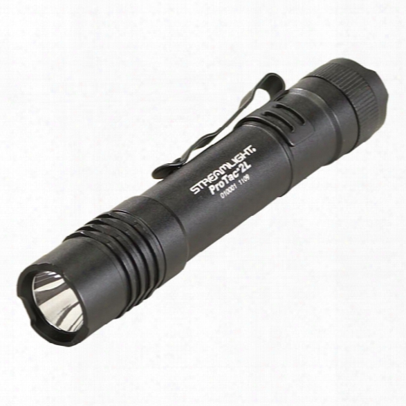 Streamlight Professional Tactical Series 2l Led Tactical Flashlight, Black W/ Bztteries & Nylon Holster - Black - Male - Included