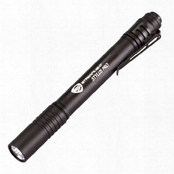 Streamlight Stylus Pro Led Penlights W/ Batteries & Belt Holster, Matte Black - Black - Male - Included