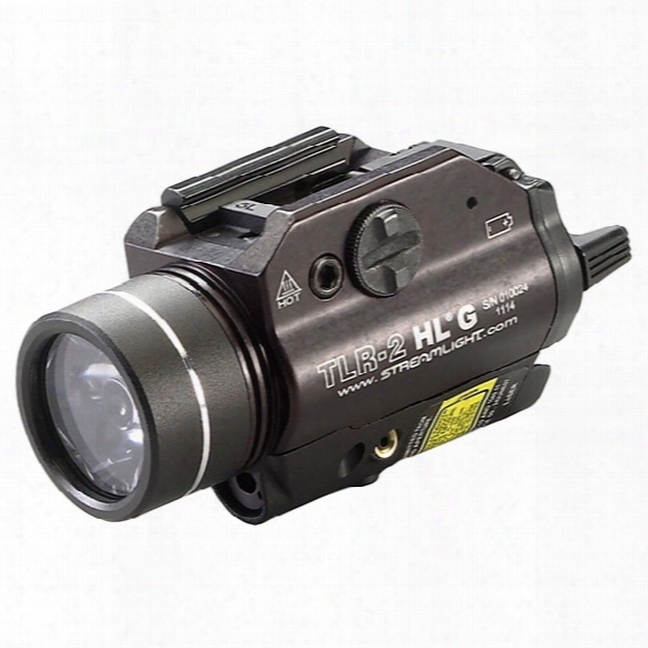 Streamlight Tlr-2 Hl&reg; G Rail Mounted Tactical Flashlight W/ Green Laser - Green - Male - Included