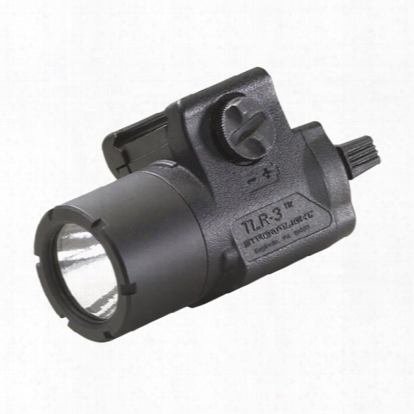 Streamlight Tlr-3 Compact Rail Mounted Tactical Led Light W/ Battery And 5 Weapon Keys - Male - Included