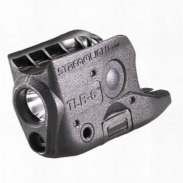 Streamlight Tlr-6&reg; Weapon Mounted Light W/ Red Laser For Glock&reg; 42/43, Black - Red - Male - Included