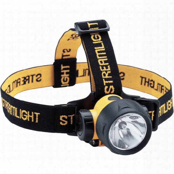 Streamlight Trident Headlamp W/ Krypton Bulb & White Leds, Alkaline Batteries & Rubber And Elastic Straps - Yellow - Unisex - Included