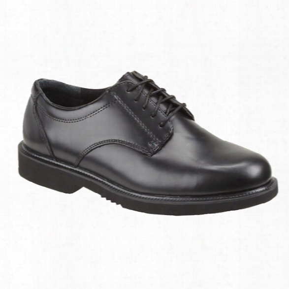 Thorogood Classic Leather Academy Oxford Dual Gender Shoe, Black, 10.5m - Black - Male - Included