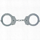 Peerless 700C Chain Link Handcuffs, Nickel Finish - Carbon - Unisex - Included