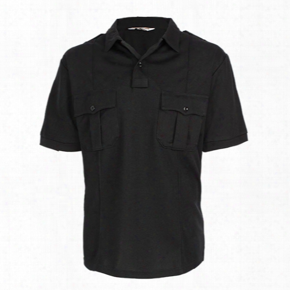 United Uniform Coolmax Class A Ss Polo Shirt, Black, 2x-large - Black - Male - Included