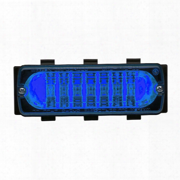 Whelen 500 Series Linear Super-led&reg; Lighthead, Horizontal Mount, Blue With Blue Lens - Blue - Male - Excluded
