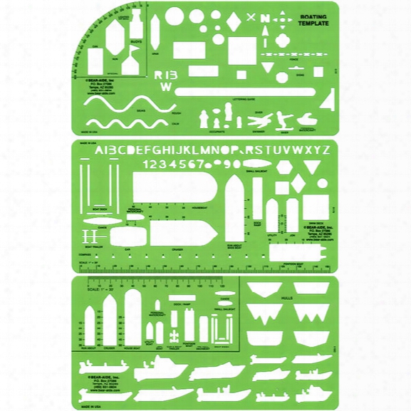Bear-aide, Inc. Boat Template Set - Unisex - Included