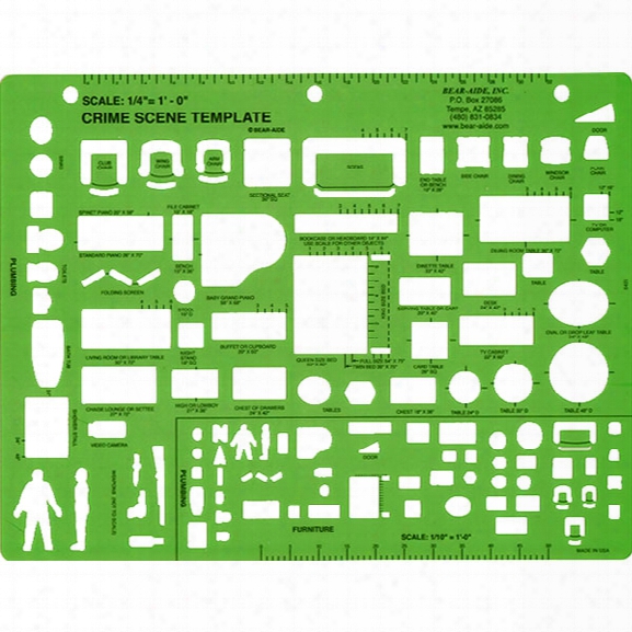 Bear-aide, Inc. Crime Scene Template - Unisex - Included