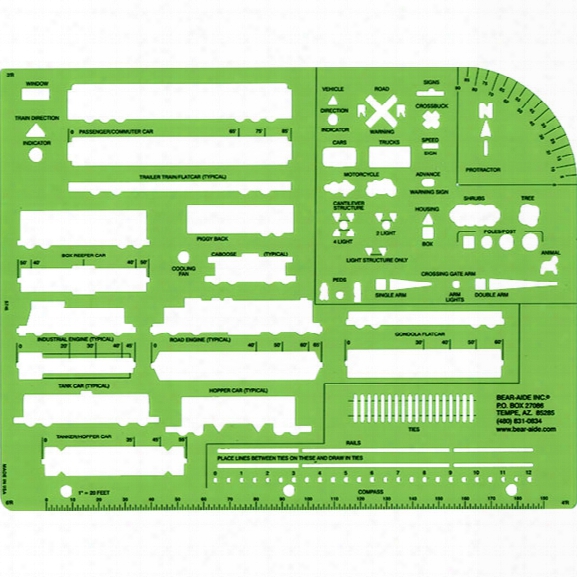 Bear-aide, Inc. Railroad Template - Male - Included