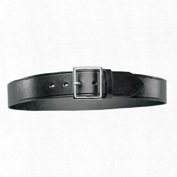 Bianchi B8g Garrison Belt, Plain Black, Chrome Buckle, 26-inch - Brass - Unisex - Included