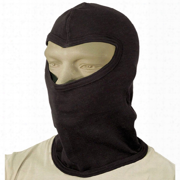 Blackhawk Heavyweight Flame-resistant 15" Balaclava W/nomex, Black - Black - Unisex - Included