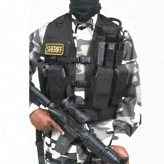 Blackhawk Tactical Urban Assault Vest, Black - Black - Unisex - Included