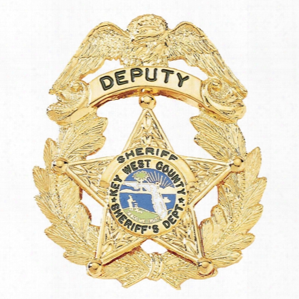 Blackinton Custom Badge, 1-3/4" X 1-3/4", Gold - Gold - Male - Included