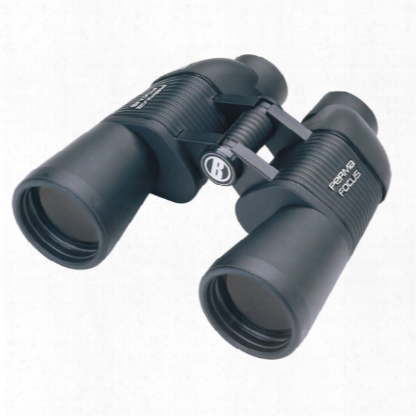 Bushnell Permafocus Wide Angle Binoculars, 10x50mm, Black Porro Prism - Black - Male - Included