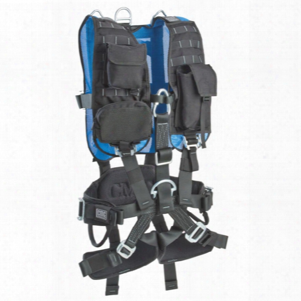 Cmc Rescue Confined Space Harness, Small, Black/blue - Black - Male - Included