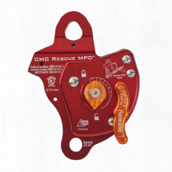 Cmc Rescue Mpd Multi-purpose Rescue Device, 13mm, Red - Blue - Male - Included