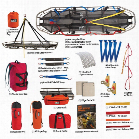 Cmc Rescue Rope Rescue Team Kit & Mpd Rigging Kit Combo - Male - Included