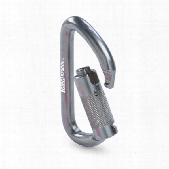 Cmc Rescue Stainless Steel Carabiner, Auto-lock, Nfpa "g&quor; - Male - Included