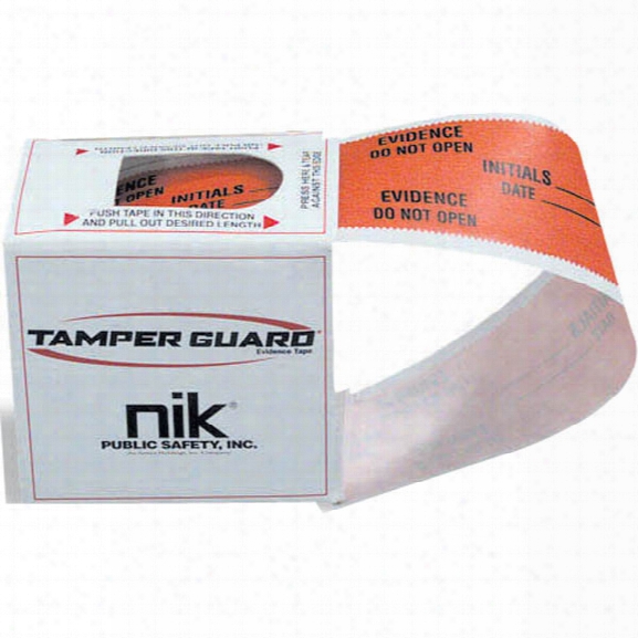 Forensics Source Nik Tamper Guard Evidence Tape, 1.25" X 84' Roll - Red - Unisex - Included