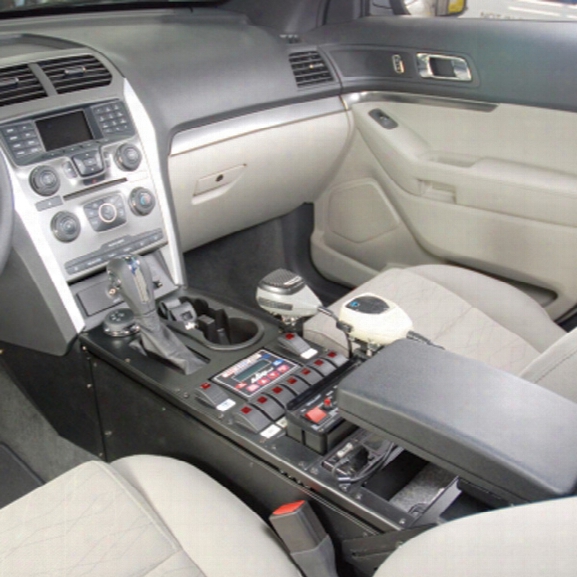 Havis Vehicle Specific Console, 16" Total Mounting Space, 0 Degree, Housing Complete For 2011 Ford Explorer - Male - Excluded