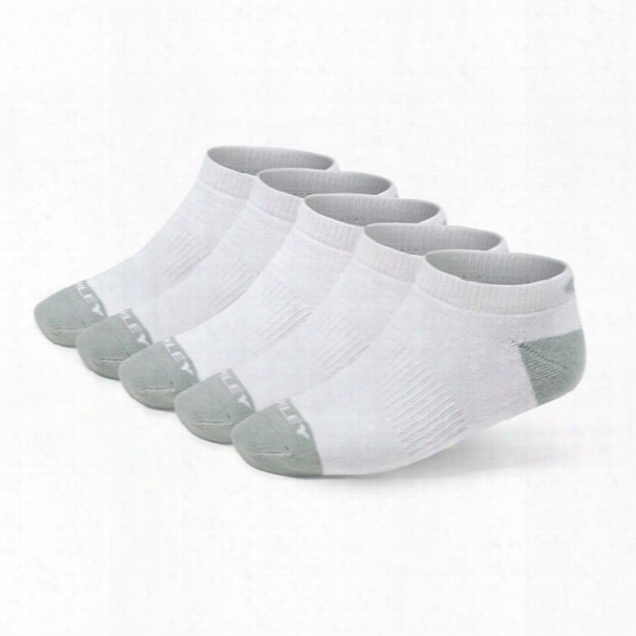 Oakley (5/pk) Performance Basic Low Cut Sock, White, Medium - White - Male - Included