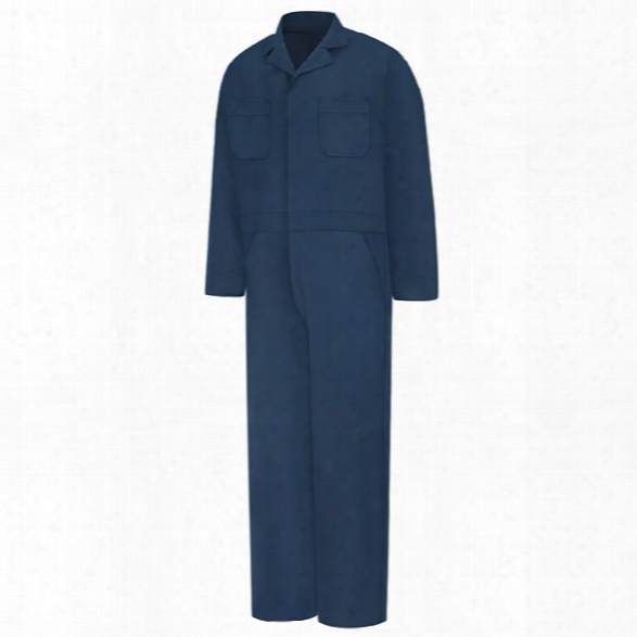 Red Kap Touchtex Long-sleeve Speedsuit, Navy, 2x-large Regular - Brass - Male - Included