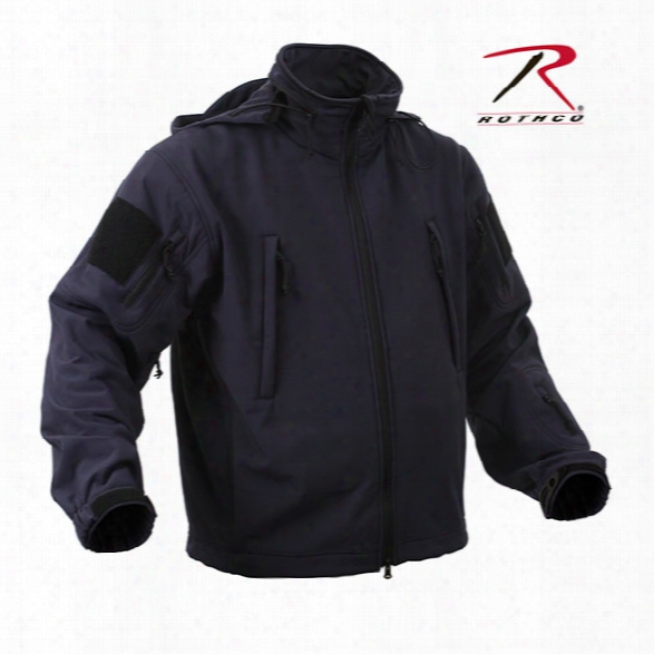 Rothco Special Ops Tactical Softshell Jacket, Midnight Blue, Large - Blue - Male - Included