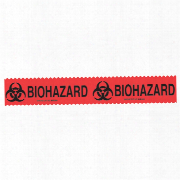 Sirchie Evidence Tape, Red Biohazard, 108' - Red - Unisex - Included