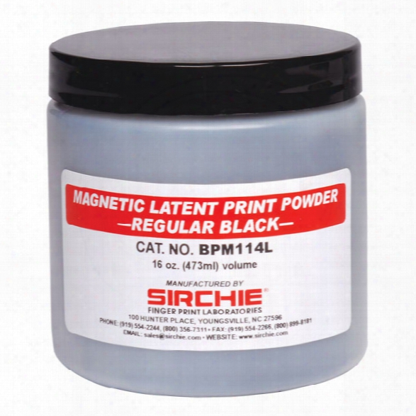 Sirchie Latent Print Powder, Magnetic, 16 Oz., Black - Black - Male - Included