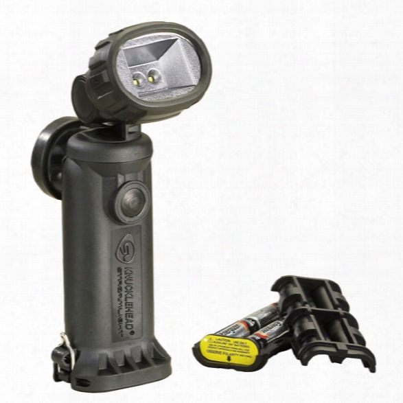 Streamlight Knucklehead C4 Led Flashlight W/ Rotating Haed & 120v Ac Steady Charger/holder, Black - Black - Male - Included