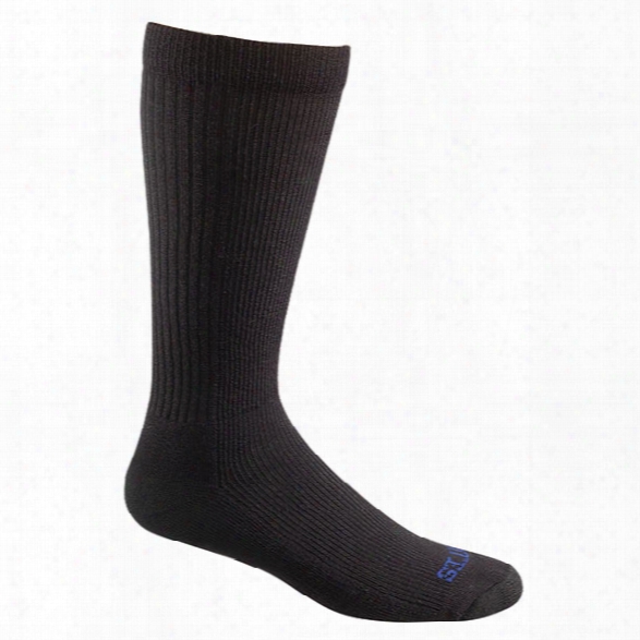 Bates (1 Pair) Thermal Uniform Midcalf Sock, Black, Lg - Wool - Male - Included