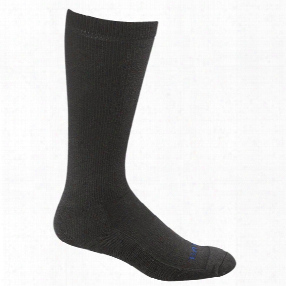 Bates (1 Pair) Uniform Midcalf Dress Sock, Black, Lg - Black - Male - Included