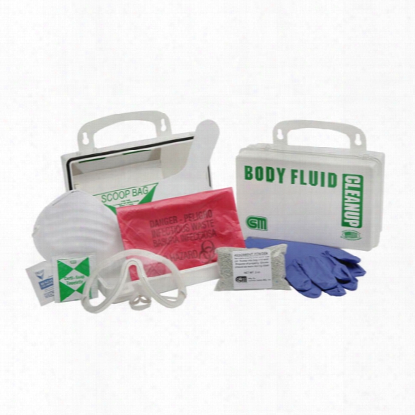 Certified Safety Body Fluid Clean-up Kit - White - Male - Included
