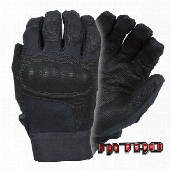 Damascus Dmz33b Nitro Kevlar Gloves, Digital Leather And Hard Shell Knuckles, Black, 2x-large - Black - Unisex - Included