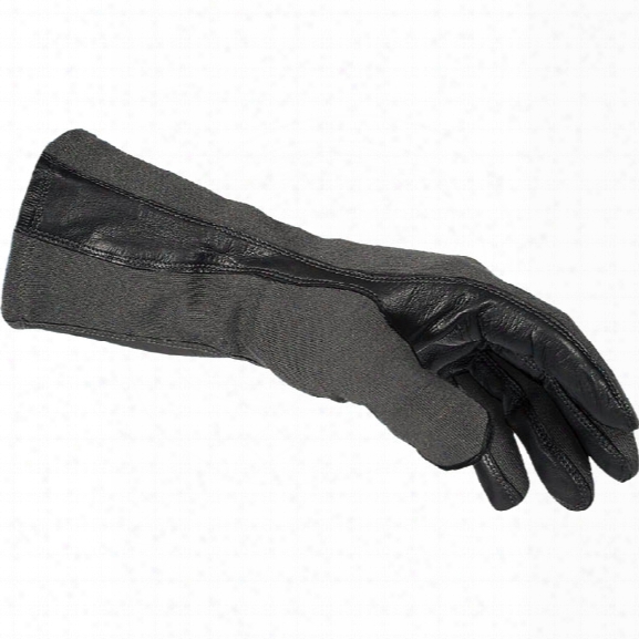 Damascus Dnxf190 Flight Gloves, W/ Nomex And Leather Palms, Black, 2x-large - Black - Unisex - Included