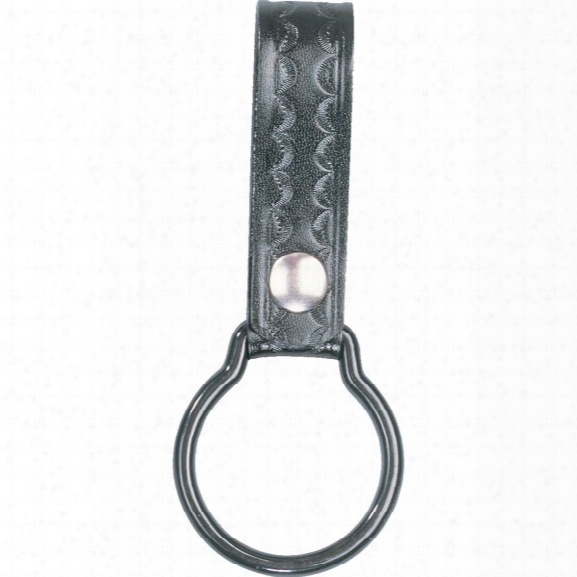 Dutyman 3011 D-cell Flashlight Ring, Plain Black, Gold Snap - Black - Unisex - Included