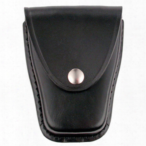 Dutyman 8811 Cuff Case, Plain Black, Gold Snap - Black - Unisex - Included