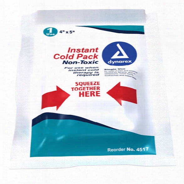 Dynarex (24/case) Dynarex Urea Instant Cold Pack, 4.5"x6" - Tan - Unisex - Included