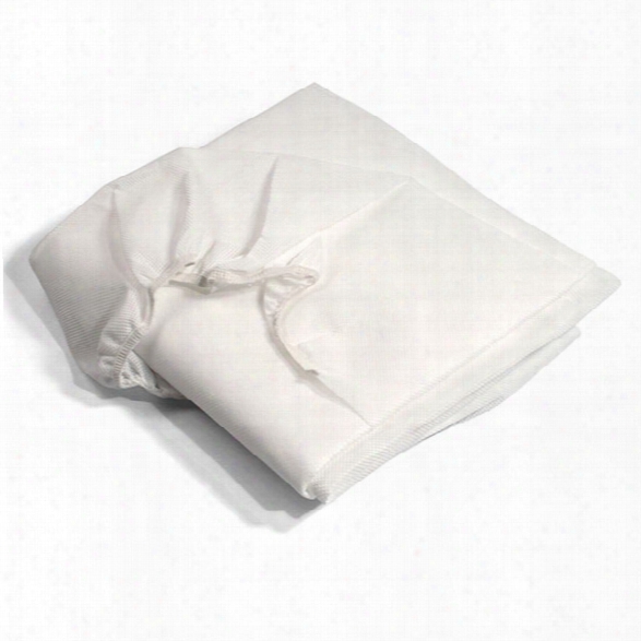 Dynarex Non-woven Fitted Cot Sheet, 33in X 89in, White - Blue - Unisex - Included