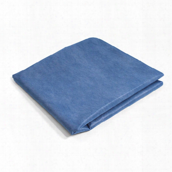 Dynarex Premium Flat Cot Sheet, 40in X 72in, Dark Blue - Blue - Unisex - Included