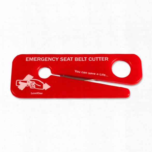 Dynarex Seatbelt Cutter, Compact, Red - Red - Unisex - Included