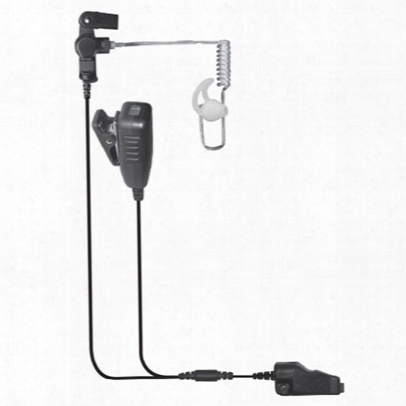 Earphone Connection Cougar 2-wire Microphone W/ptt Button - Clear - Unisex - Included