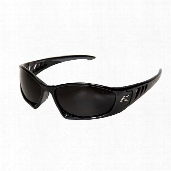 Edge Eyewear Baretti Safety Sunglasses W/ Black Frame And Smoke Lens - Black - Unisex - Included