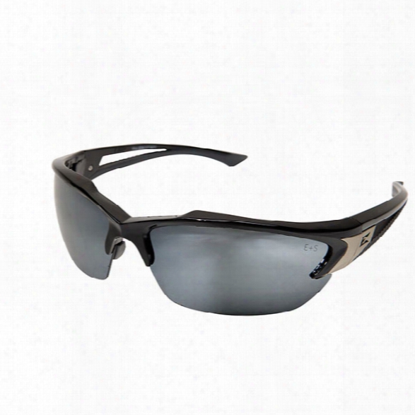 Edge Eyewear Kohr Safety Sunglasses W/ Black Frame And Smoke Lens - Black - Unisex - Included