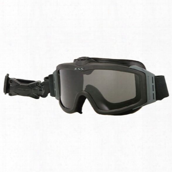 Ess Profile Turbofan Goggles, Black Frame, 2 Lenses (clear & Smoke Gray) - Clear - Male - Included