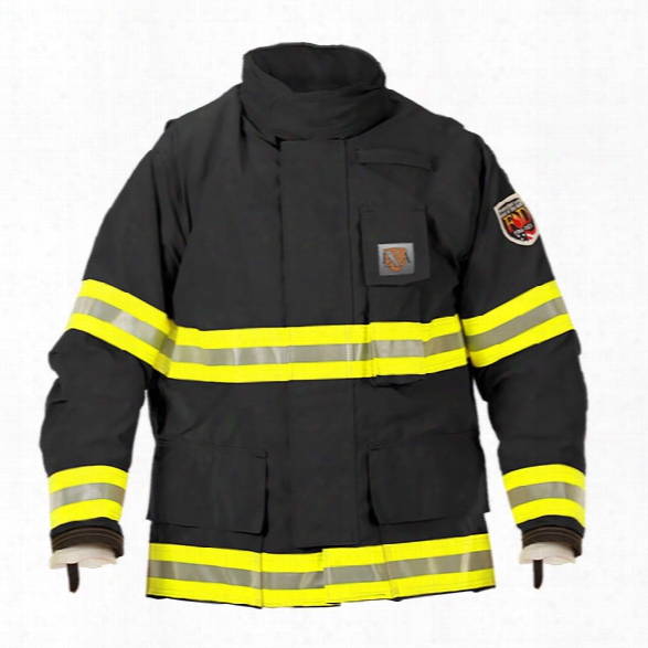 Fire-dex Fx-a Exp Coat, Advance W/caldura Npi Liner, Black, Lime/silver Trim, 2x - Lime - Unisex - Included
