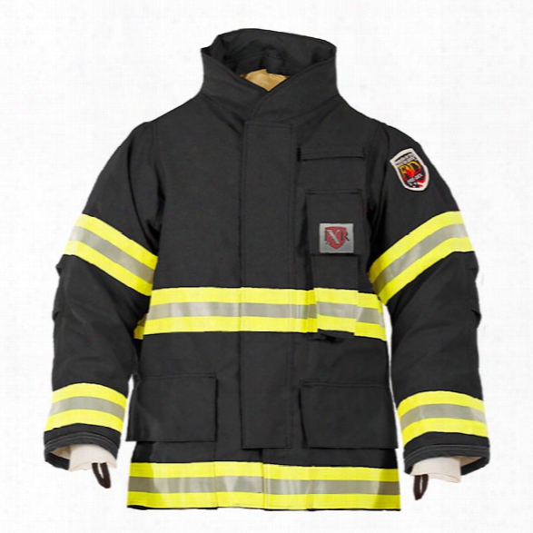 Fire-dex Fx-r Exp Coat, Advance W/caldura Npi Liner, Black, Lime/silver Trim, 2x - Gold - Male - Included