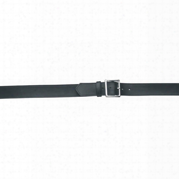 Gould & Goodrich 52 Pants Belt, Plain Black, Nickel Buckle, 28" - Black - Male - Included